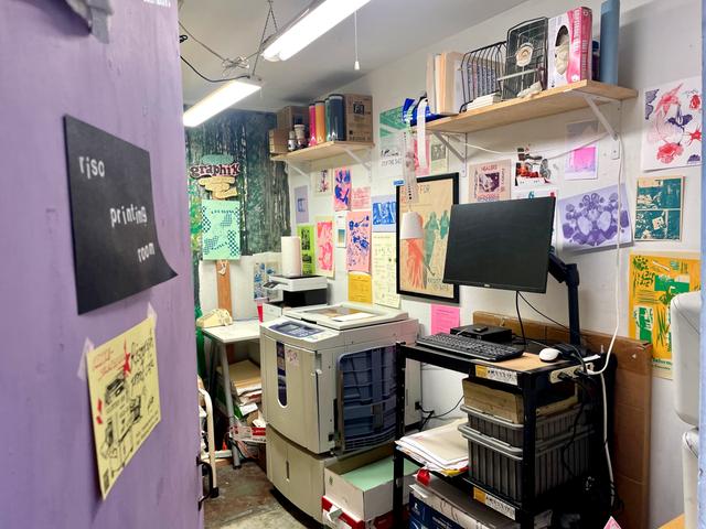 Interior view of print room